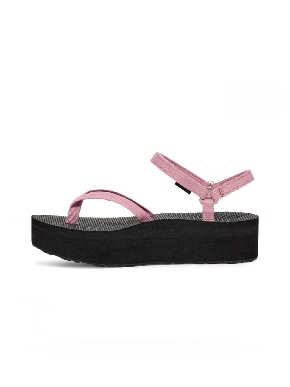 Teva Pink Platform Sandal with Black Sole